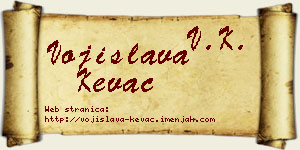 Vojislava Kevac vizit kartica